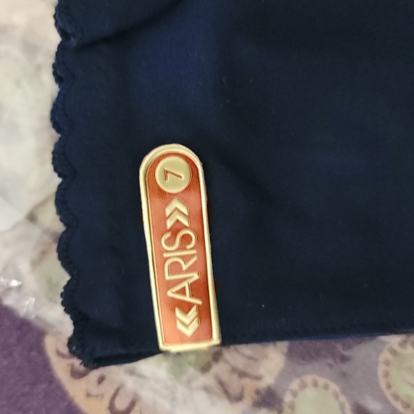 Deadstock Aris Ladies Gloves Navy Fabric - Picture 2 of 7